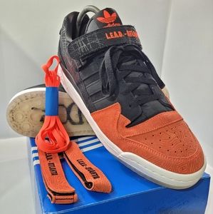 ADIDAS FORUM LOW ATLANTA  SNEAKERS MEN'S SIZE 13 CORE BLACK VIVID RED GZ…